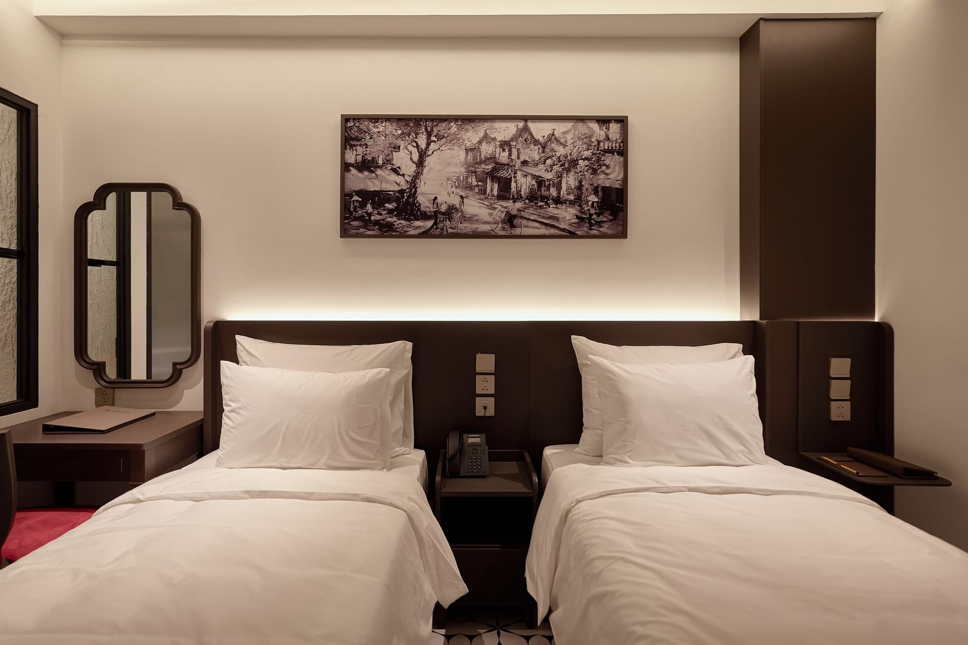 Giường ngủ Phòng Superior 2 Giường Đơn Mercury Hanoi Hotel - ảnh 1